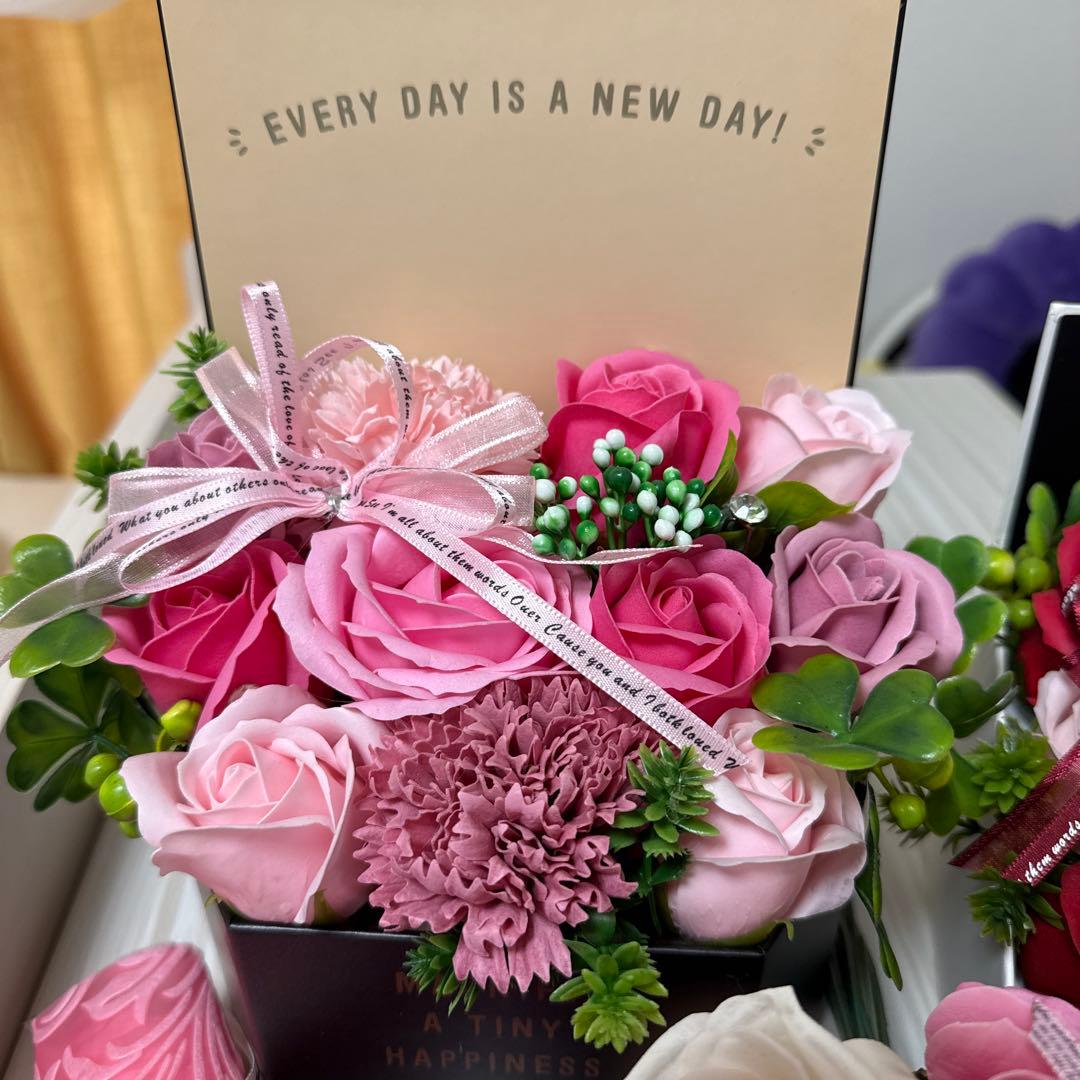 シャボンフラワー 造花アレンジメント 花束セット