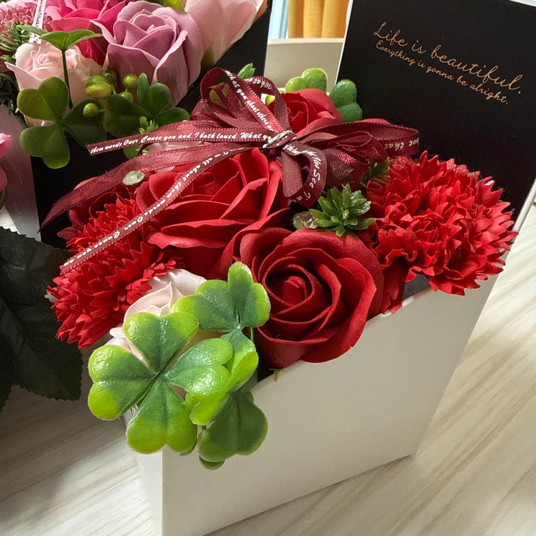 シャボンフラワー 造花アレンジメント 花束セット