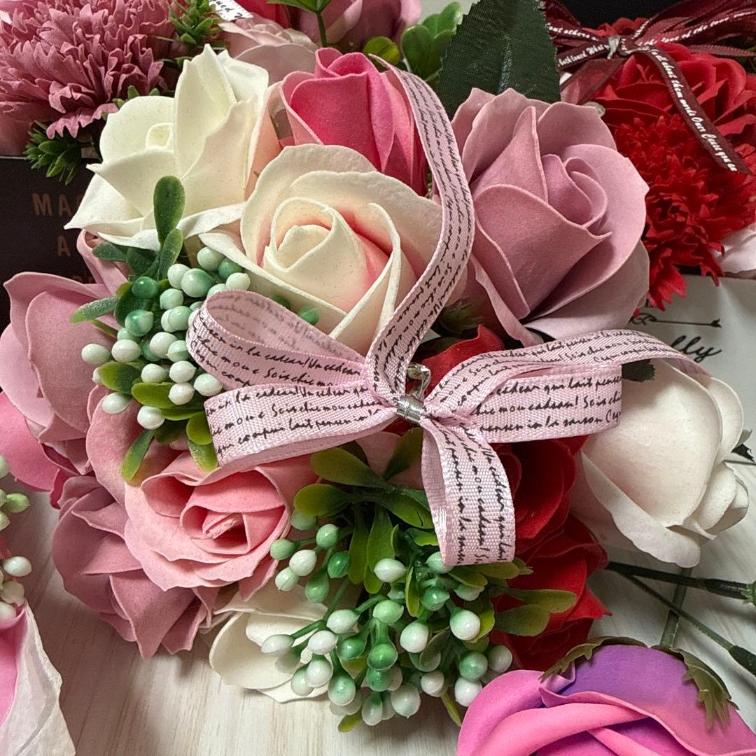 シャボンフラワー 造花アレンジメント 花束セット