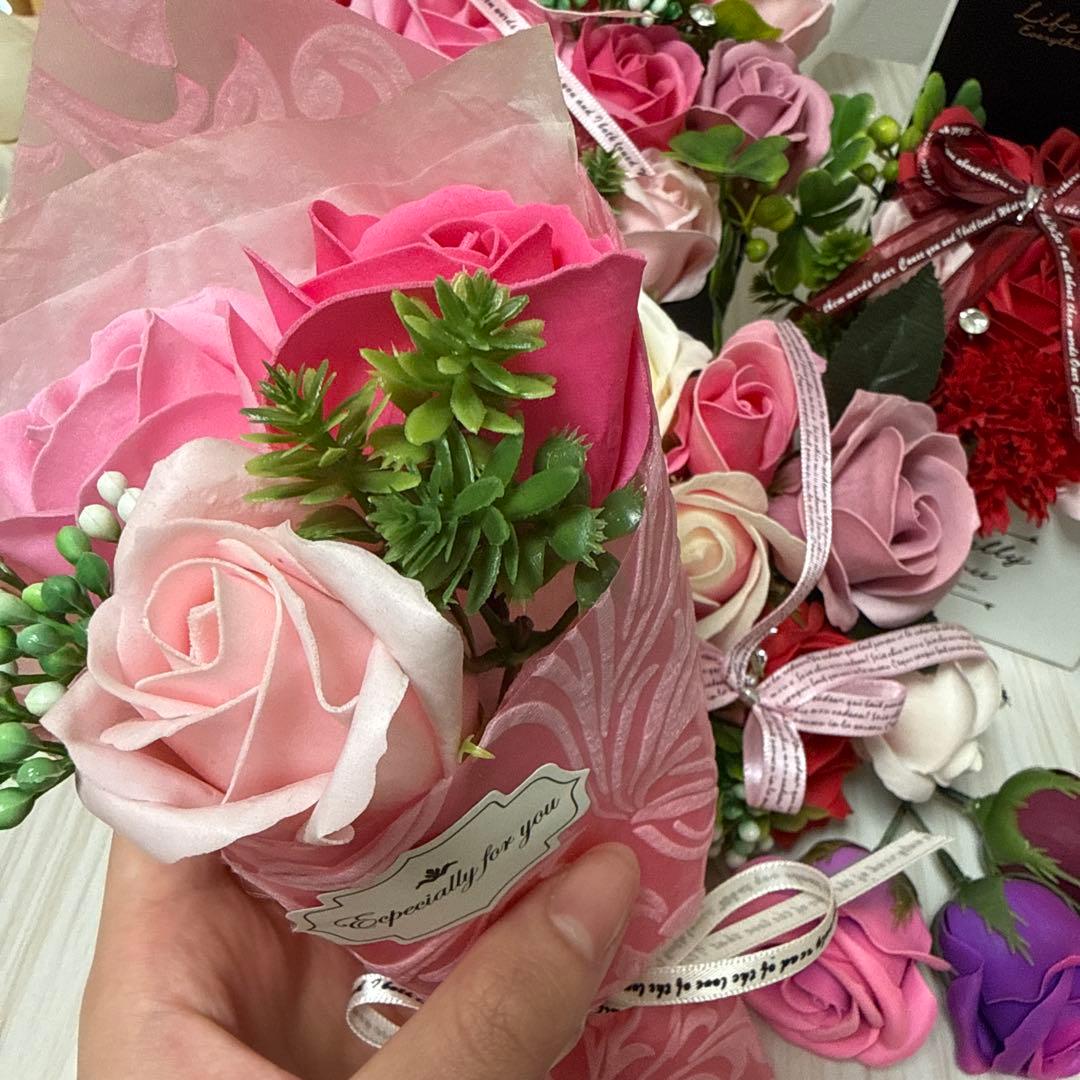 シャボンフラワー 造花アレンジメント 花束セット