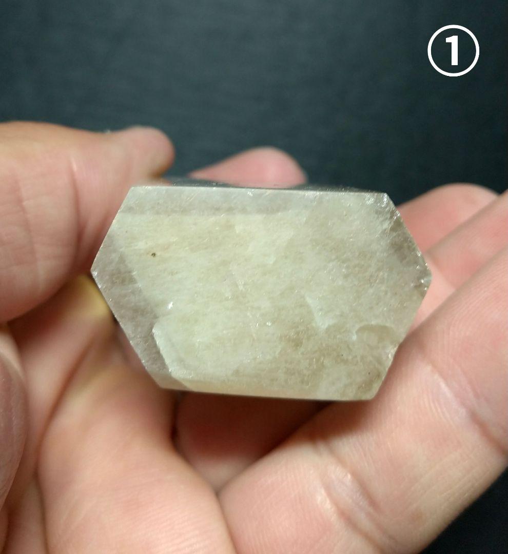 【美品,希少】レモンクォーツ《ポイント》２本セット　置物　虹　ゼウスクォーツ