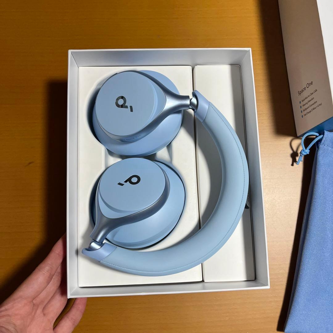 Anker soundcore Space One ワイヤレスヘッドホン　ブルー