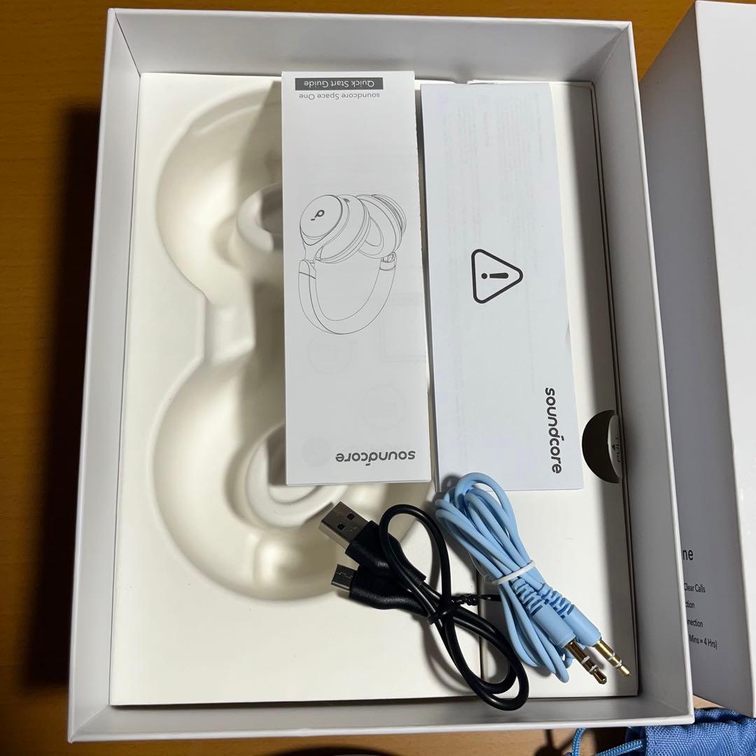 Anker soundcore Space One ワイヤレスヘッドホン　ブルー