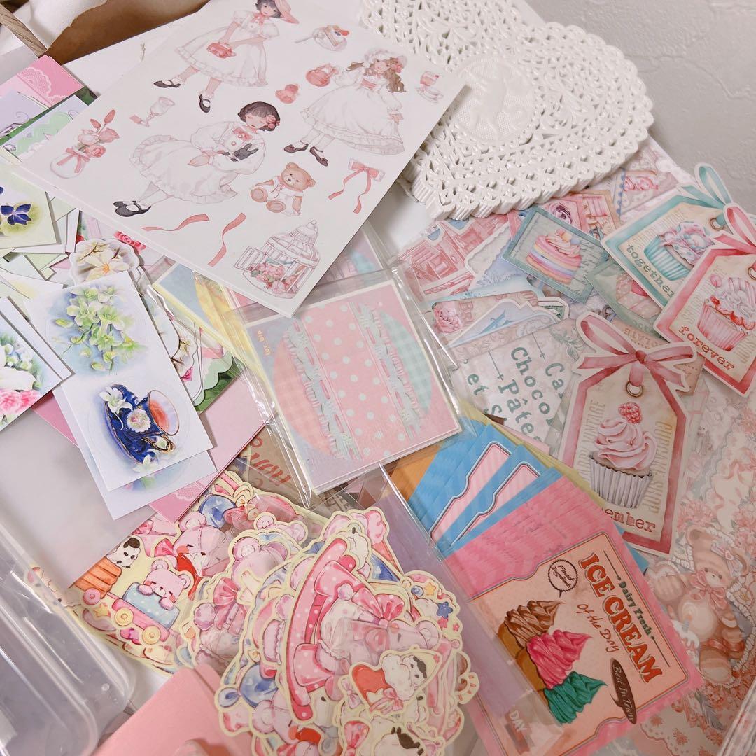 紙モノ コラージュ素材 マステ おすそ分け メモ帳 デザペ まとめ売り