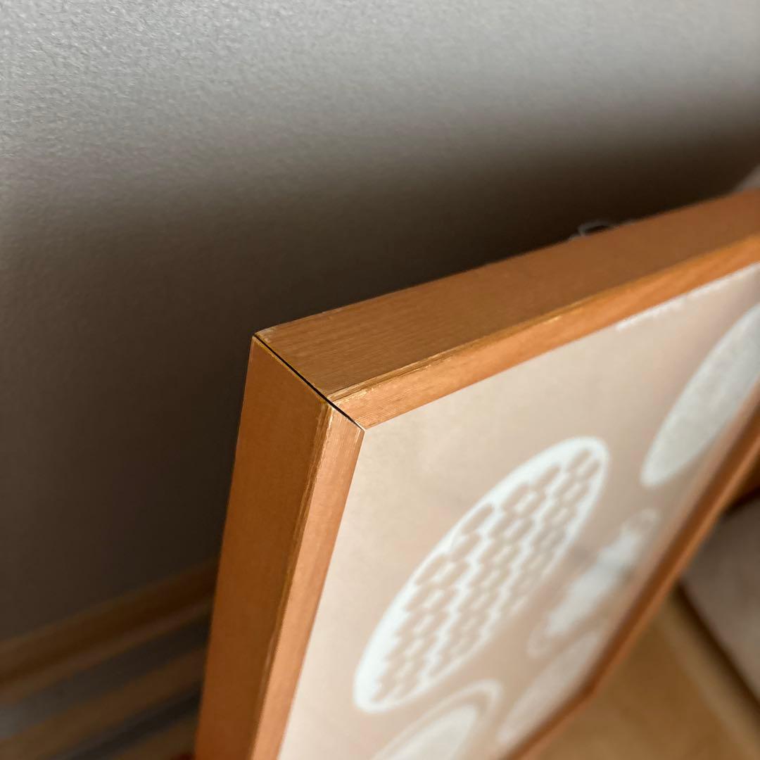 北欧暮らしの道具店　オリジナルポスター シルクスクリーン 北欧のお皿　額付き