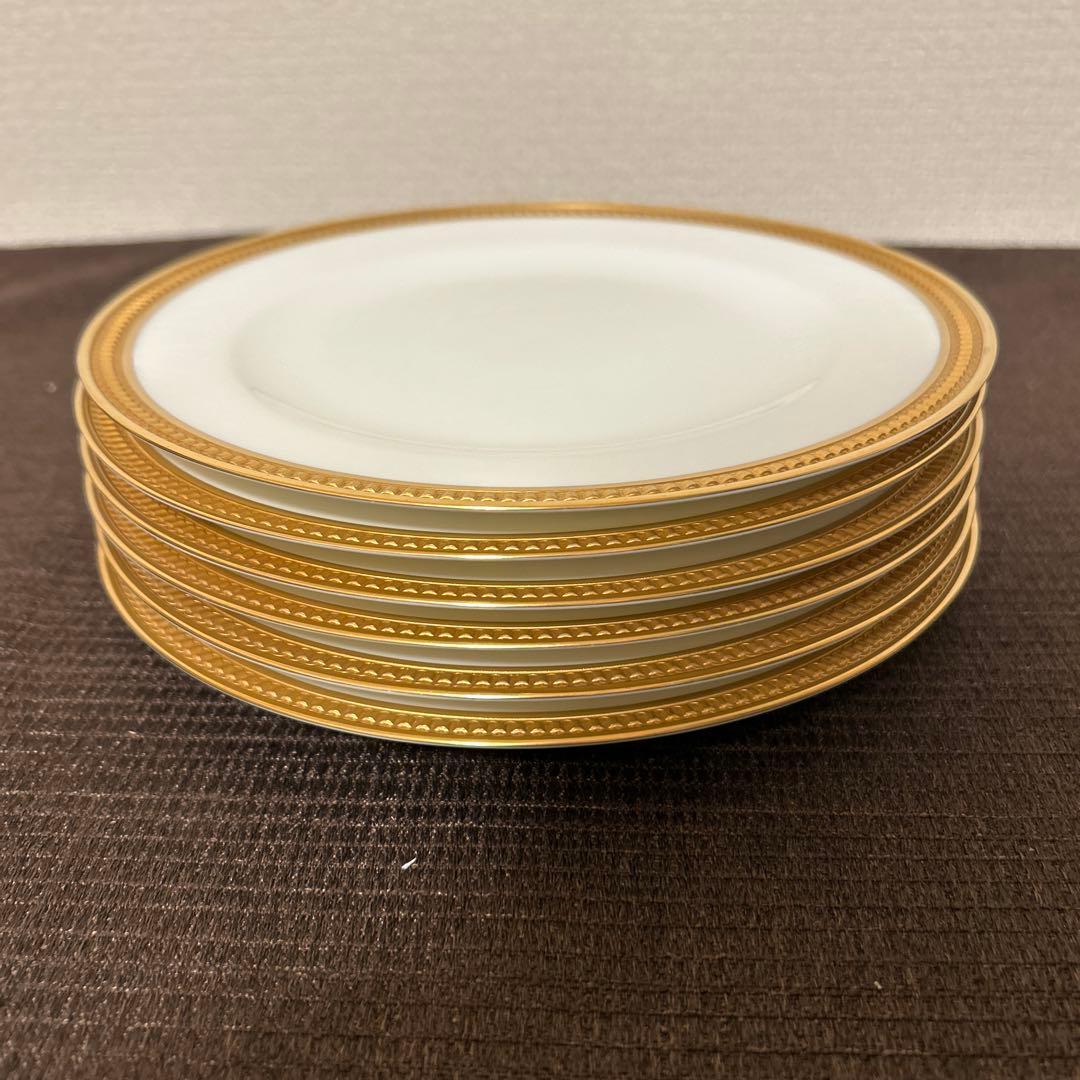 大倉陶園　クラウン　エンボス　デザートプレート　　20cm