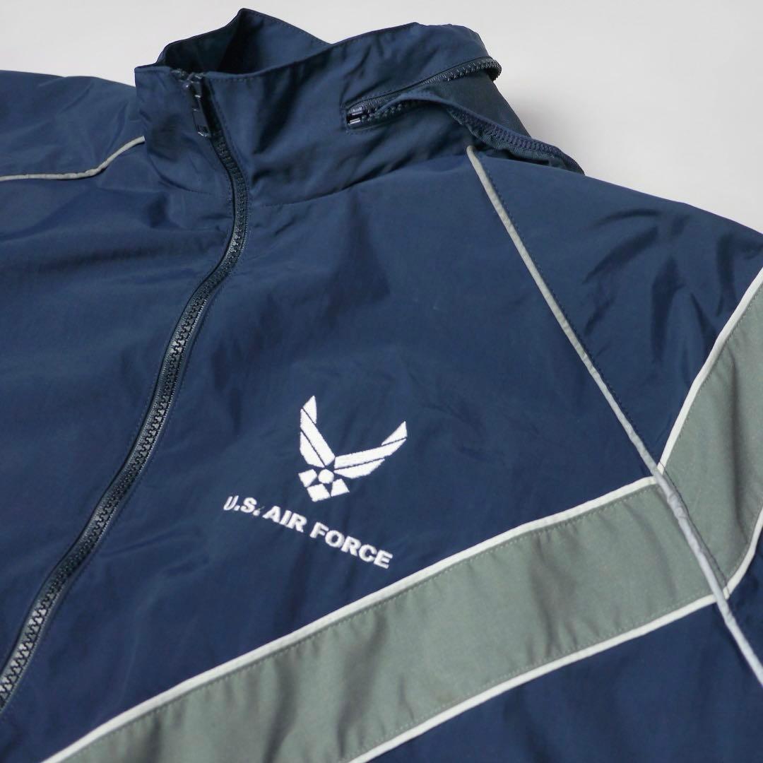 USAFミリタリーPTUエアフォース米軍ナイロン トレーニング ジャケット軍物Ｍ
