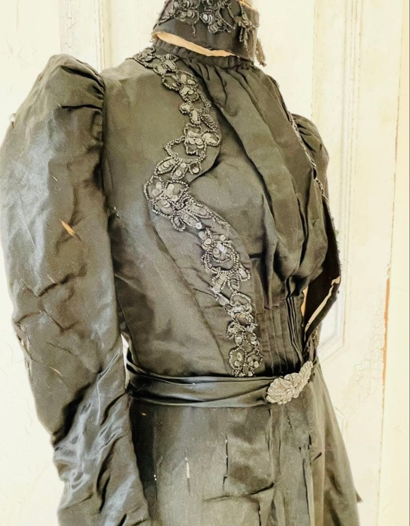 アンティークドレス　ヴィクトリアン ボディス＋スカート＋帽子set