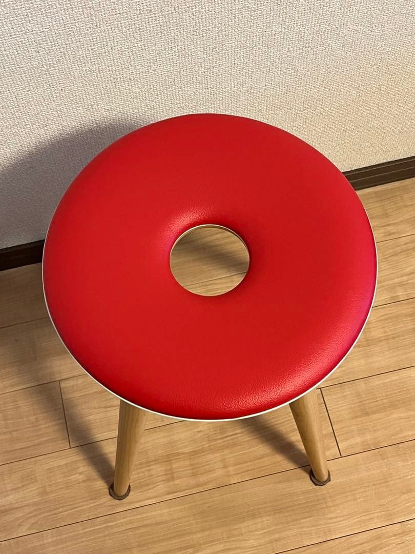 天童木工 リングスツール（レッド）