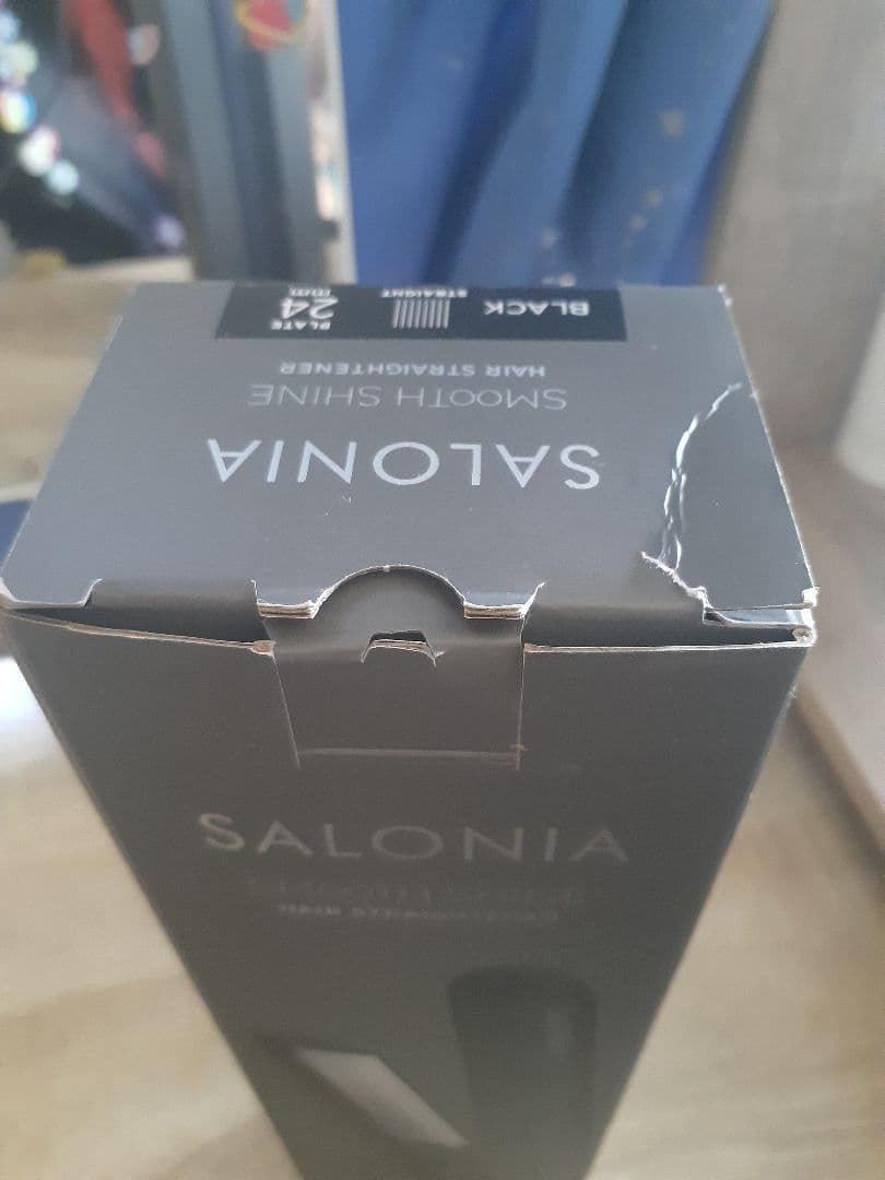 SALONIA スムースシャイン ヘアストレートナー 24mm ブラック