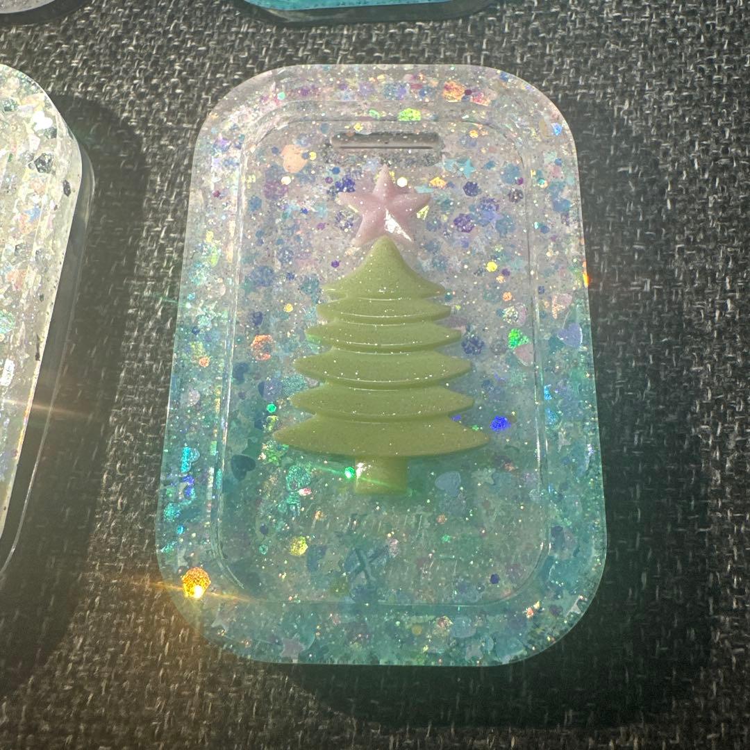 王一博 大判 クリスマス限定シルエット～バッグチャーム❣4点セット❣