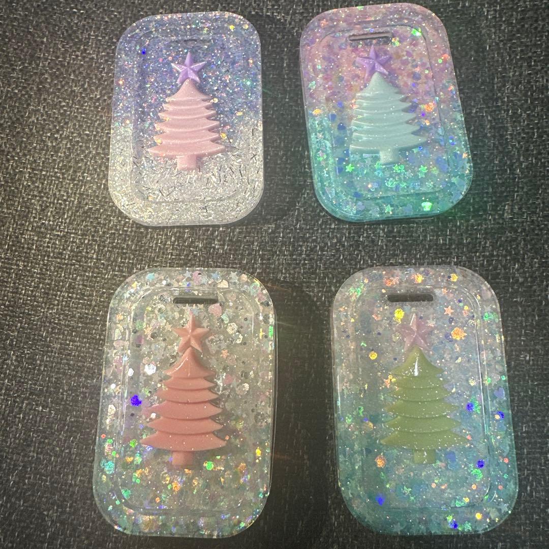 王一博 大判 クリスマス限定シルエット～バッグチャーム❣4点セット❣