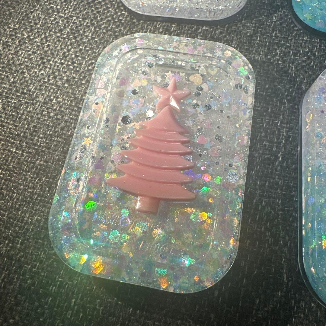 王一博 大判 クリスマス限定シルエット～バッグチャーム❣4点セット❣