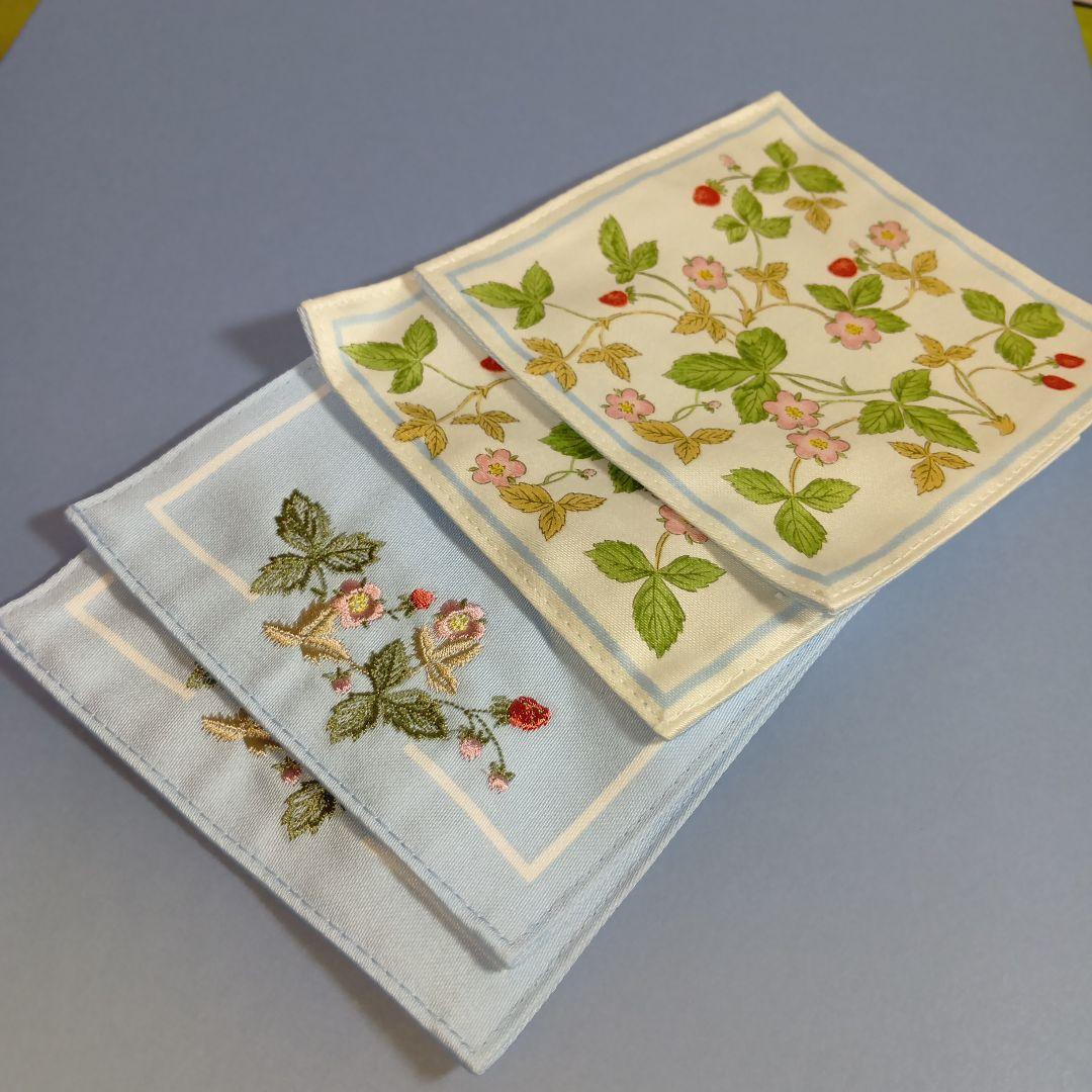 新品未使用 ウェッジウッド　テーブルクロス　ブループラム　コースター5枚付 廃盤