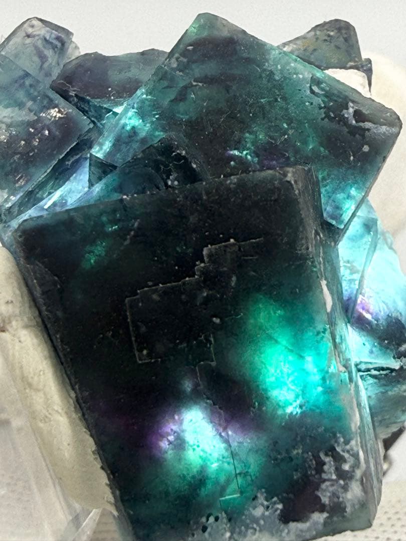 ブルー　フローライト　原石　鉱物　標本　天然石　石　バタフライポケット