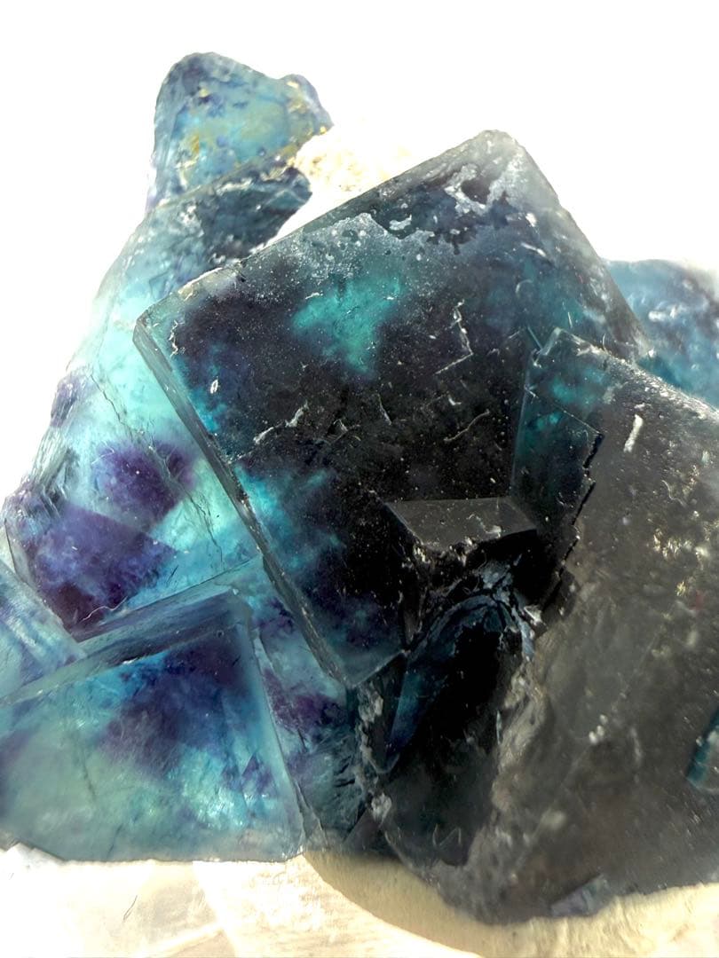 ブルー　フローライト　原石　鉱物　標本　天然石　石　バタフライポケット