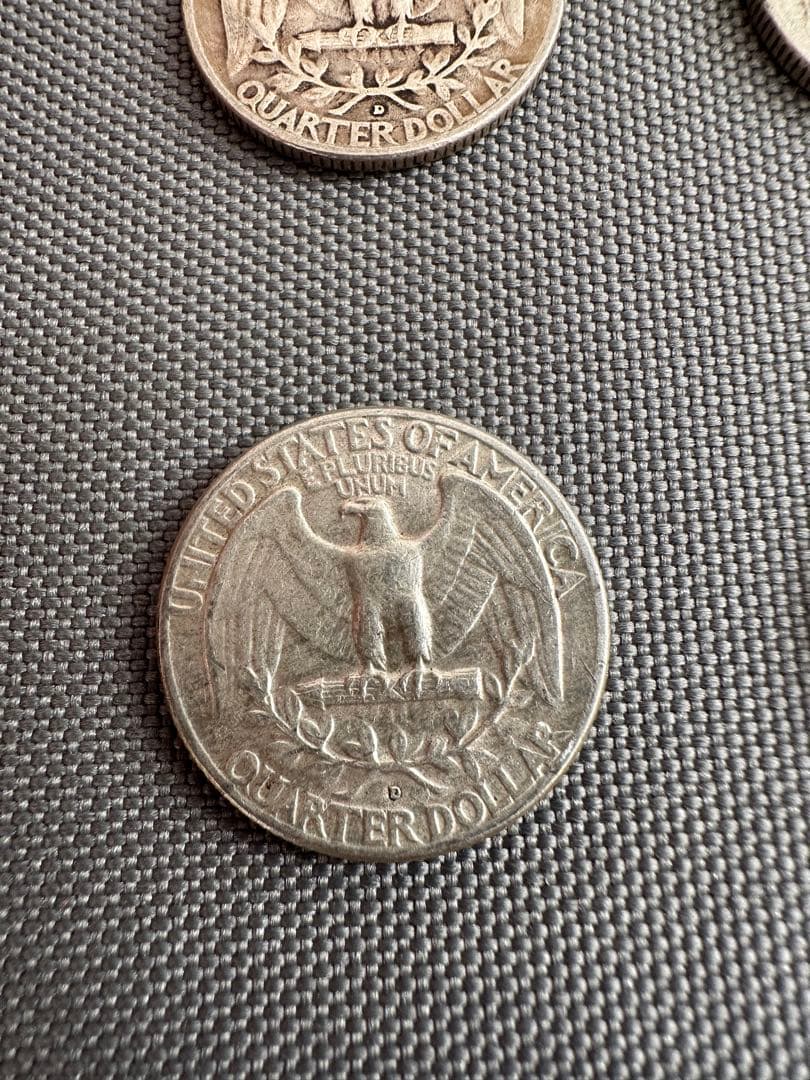 ブ*ー様 クォーターダラー　旧硬貨　銀貨　4枚