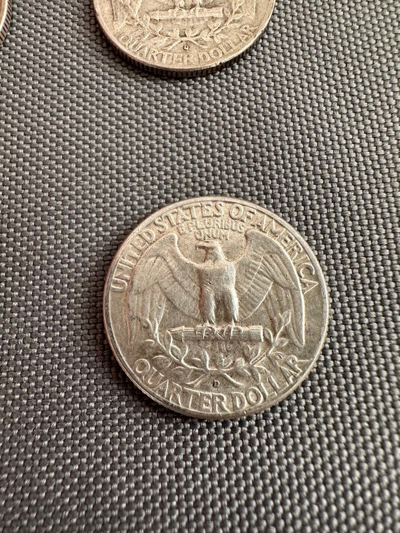 ブ*ー様 クォーターダラー　旧硬貨　銀貨　4枚