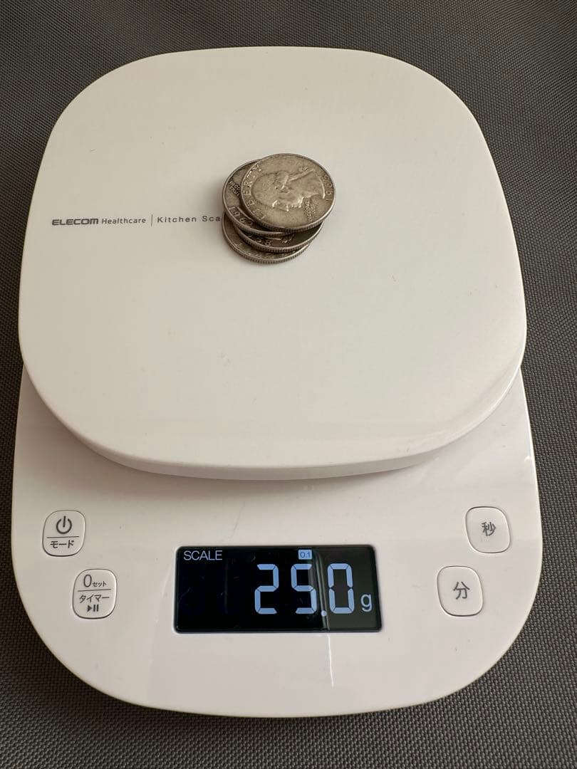 ブ*ー様 クォーターダラー　旧硬貨　銀貨　4枚