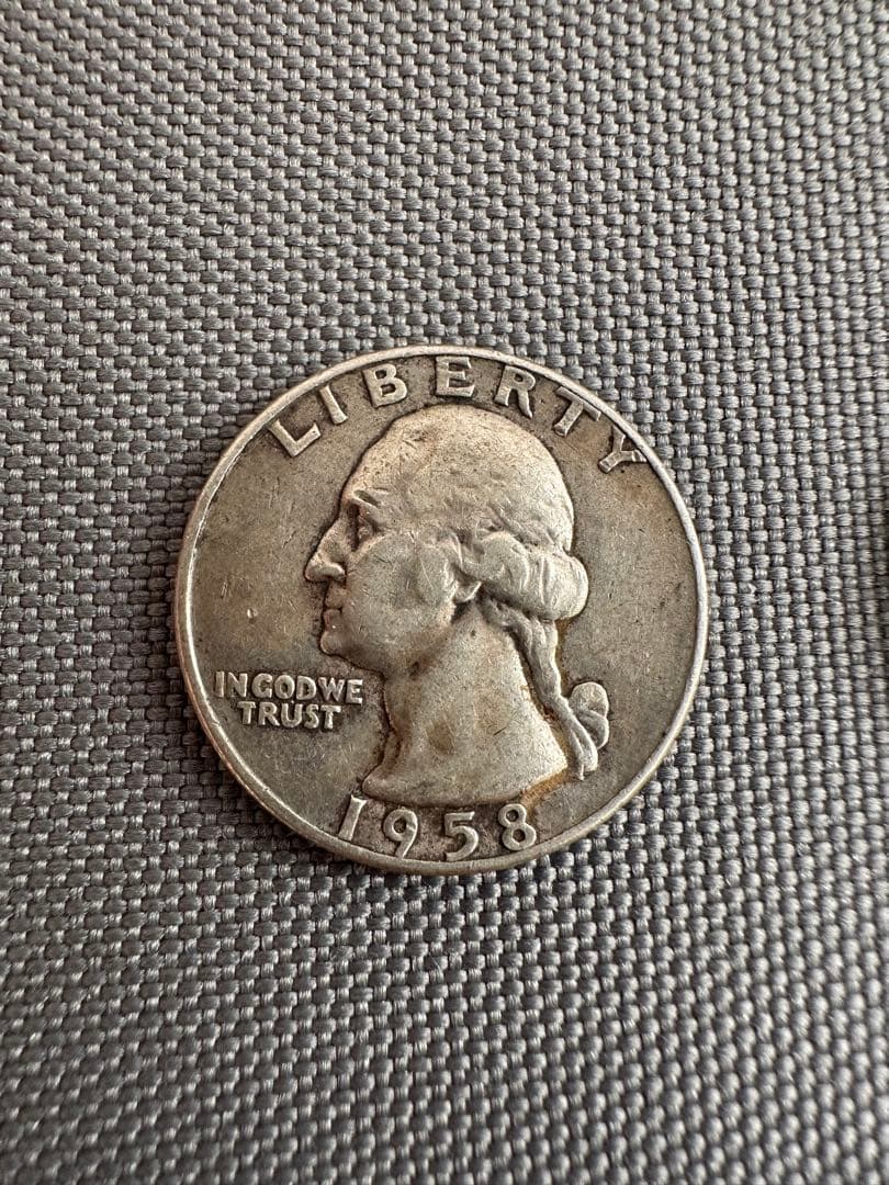 ブ*ー様 クォーターダラー　旧硬貨　銀貨　4枚