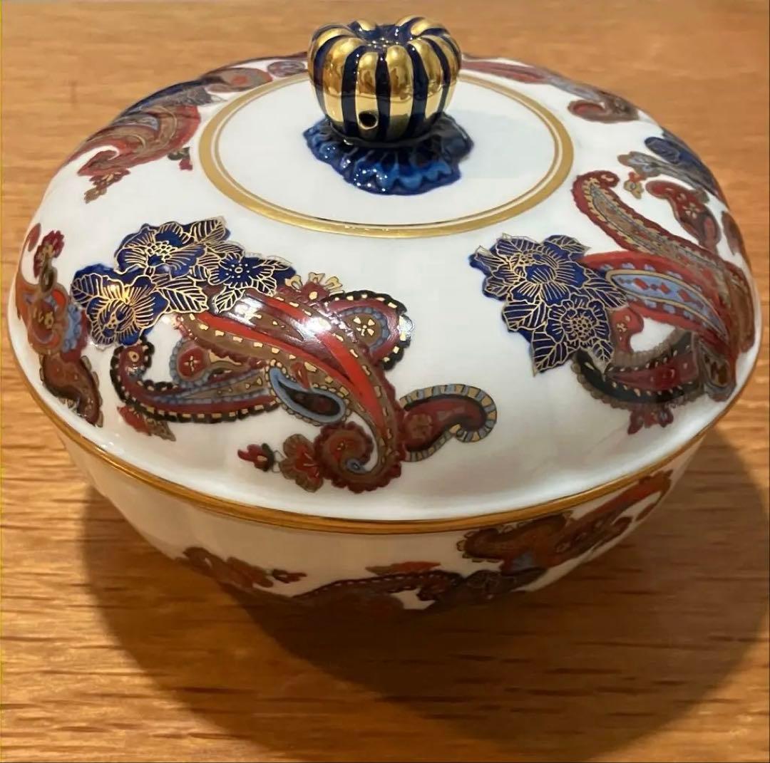 蓋もの　蓋つき　椀　大蓋　ペイズリー柄
