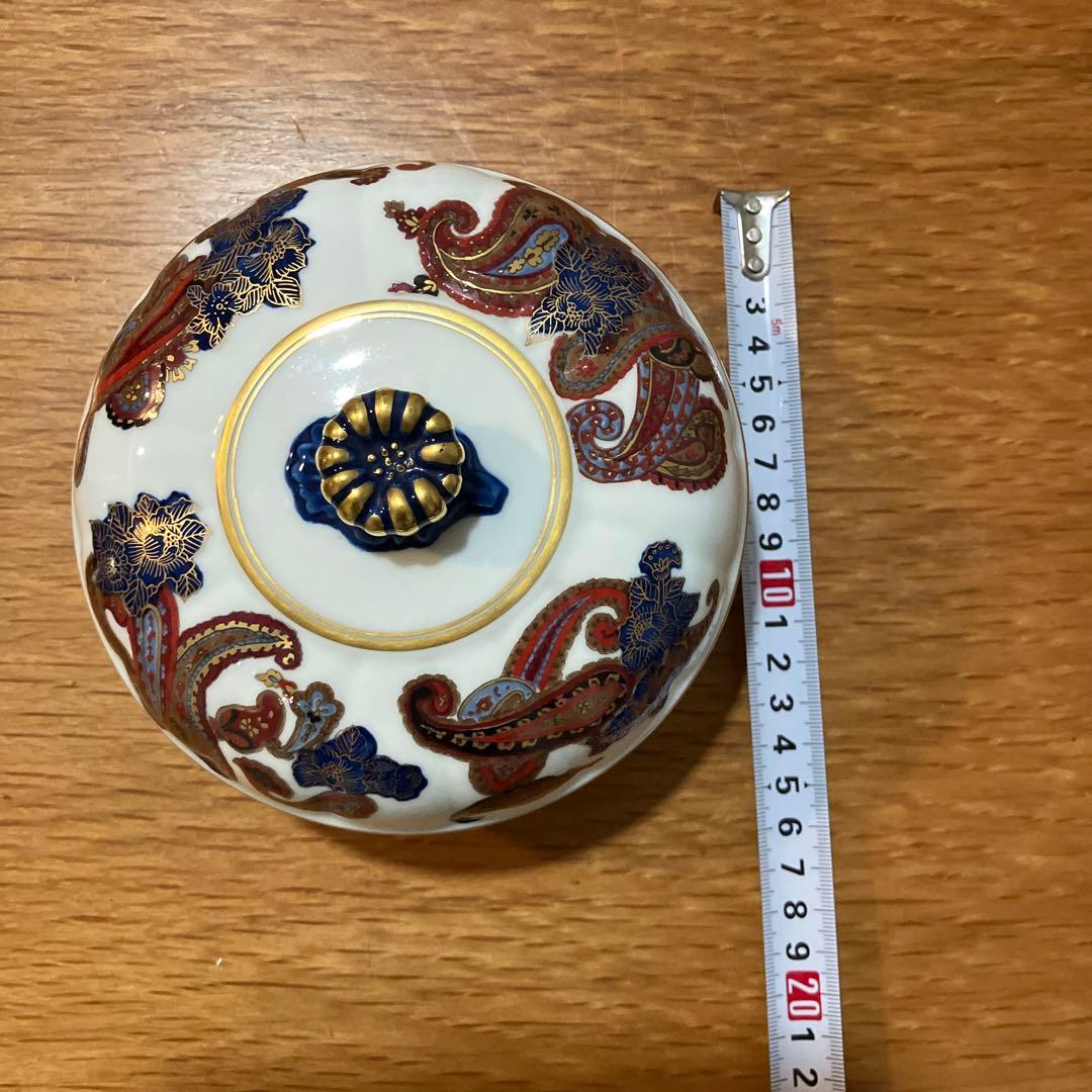 蓋もの　蓋つき　椀　大蓋　ペイズリー柄