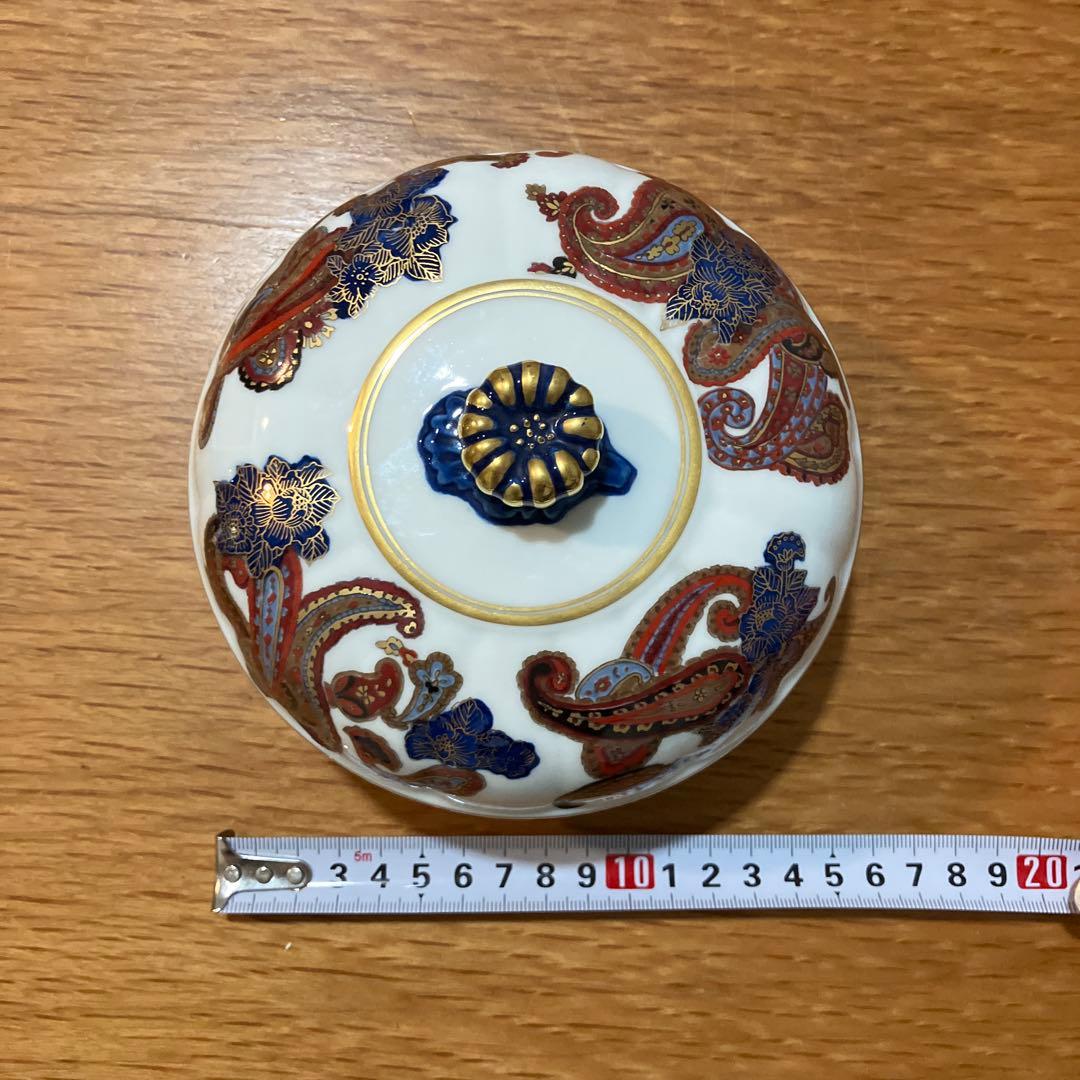 蓋もの　蓋つき　椀　大蓋　ペイズリー柄