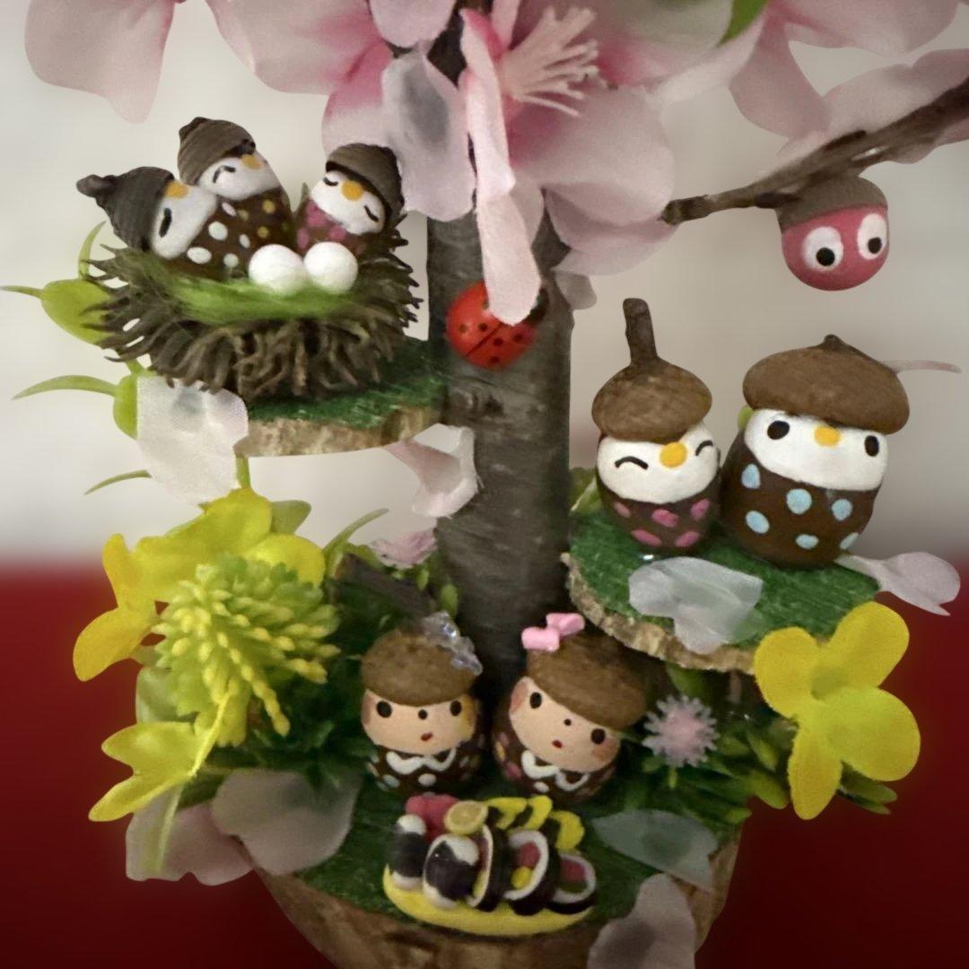 どんぐりアート♡春のオブジェオーダー一式♡