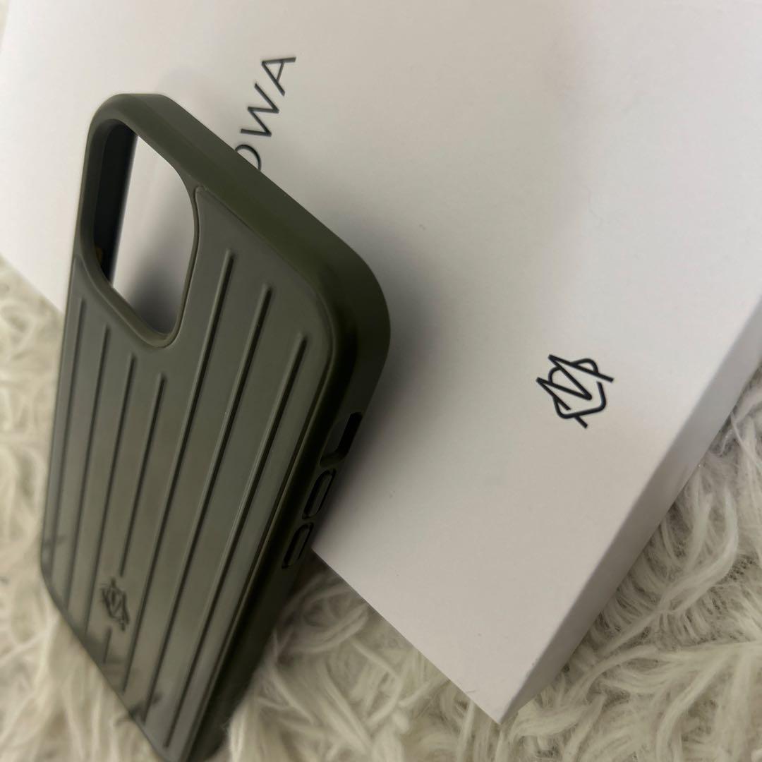 【極美品】RIMOWA iPhone13Pro ケース ダークグリーン