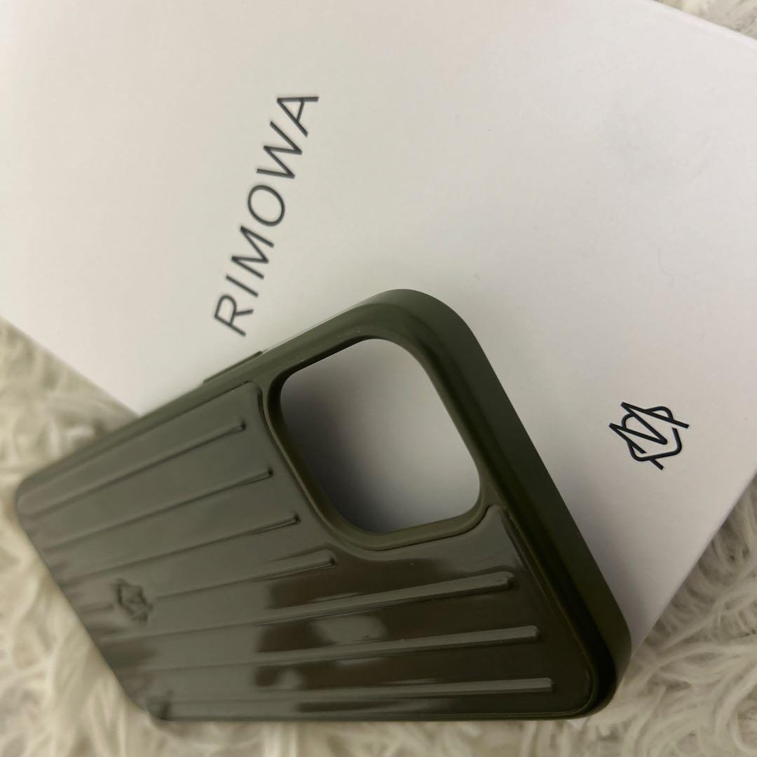 【極美品】RIMOWA iPhone13Pro ケース ダークグリーン