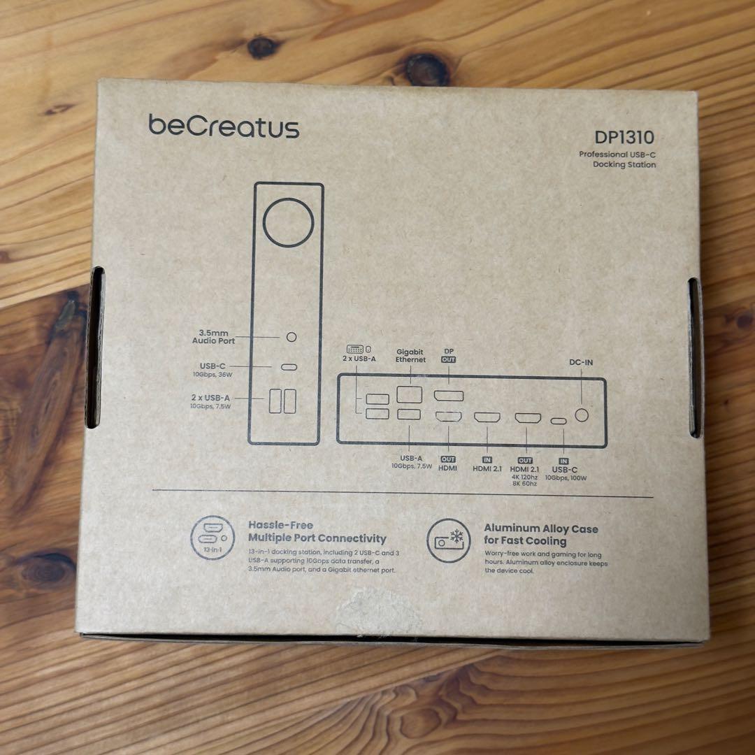 BenQ beCreatus DP1310 13-in-1ドッキングステーション