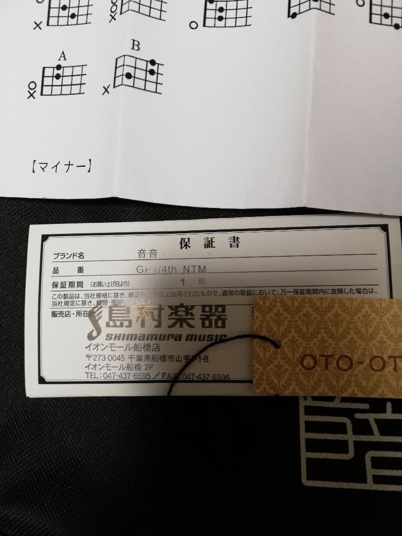 4弦アコースティックミニギター