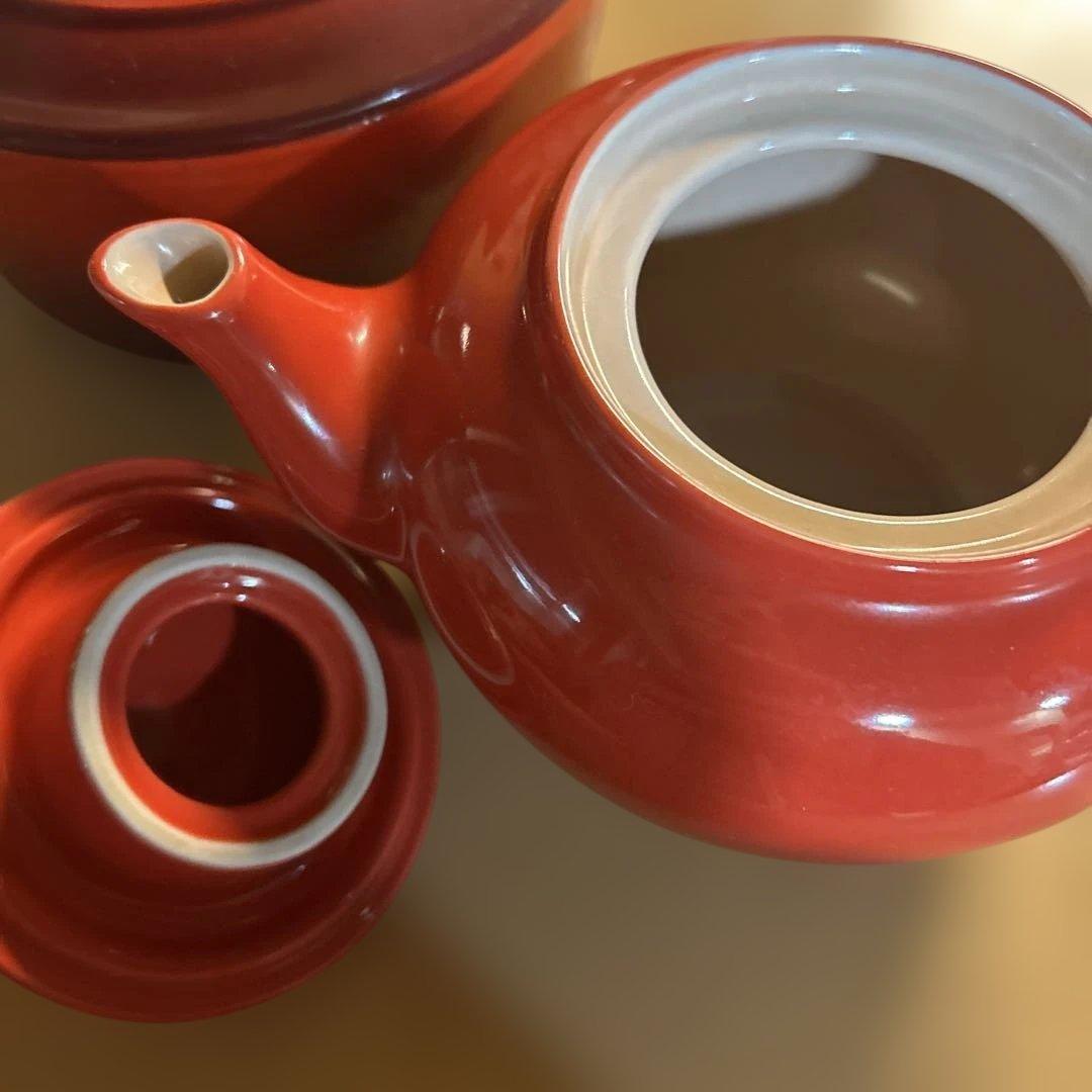 LE CREUSET 14型 両手鍋 ストーンウェア製ティーポット陶器セット