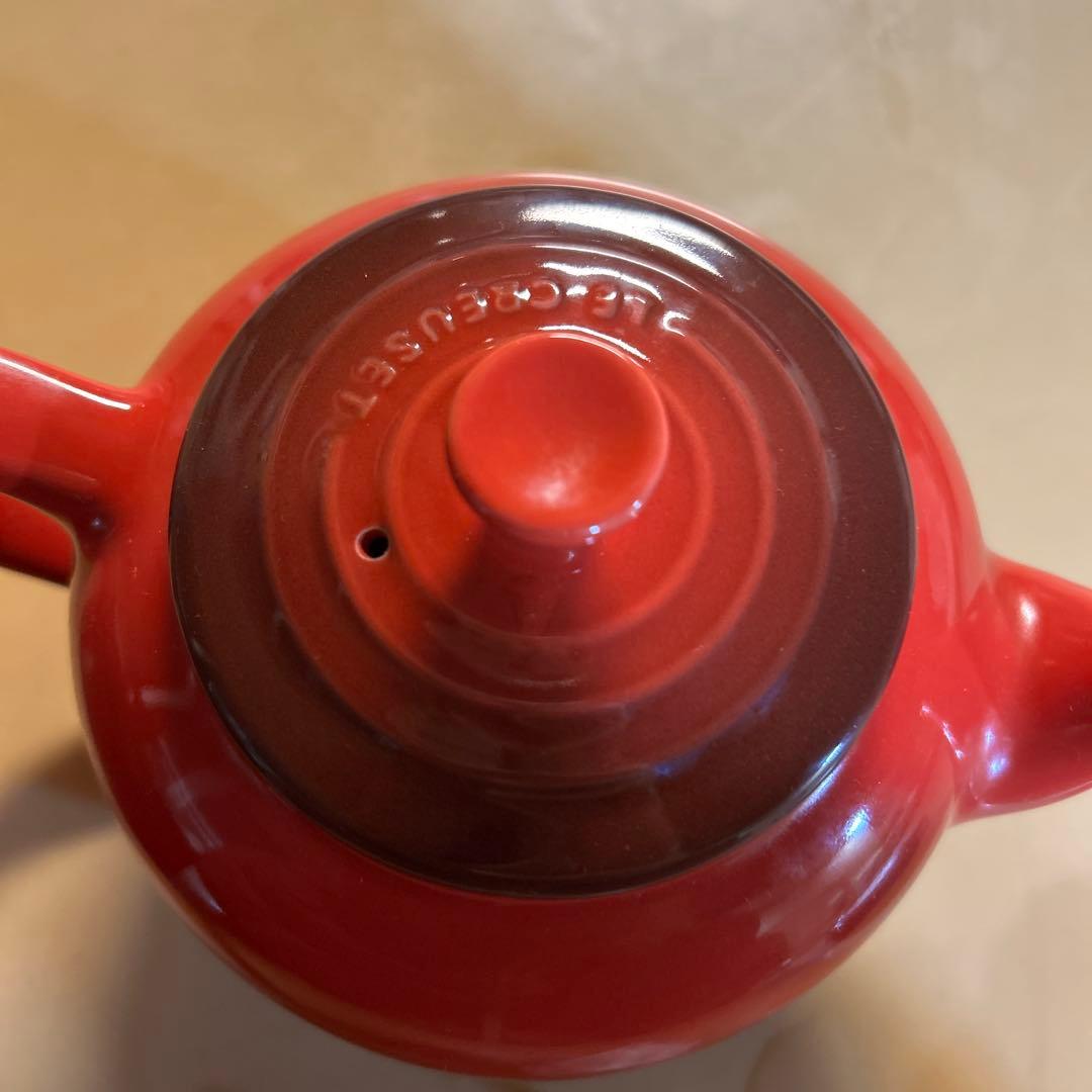 LE CREUSET 14型 両手鍋 ストーンウェア製ティーポット陶器セット