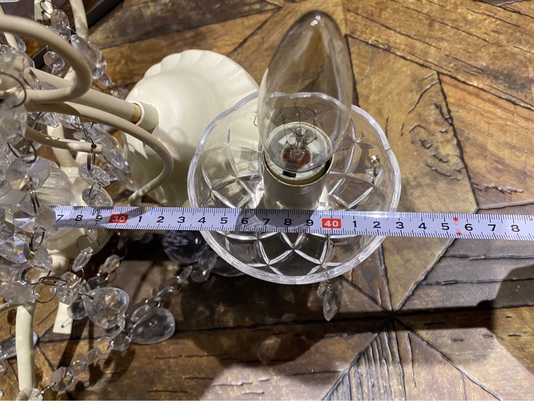 シャンデリア 天井照明 インテリア 姫系 ロココ調 白家具 アンティーク