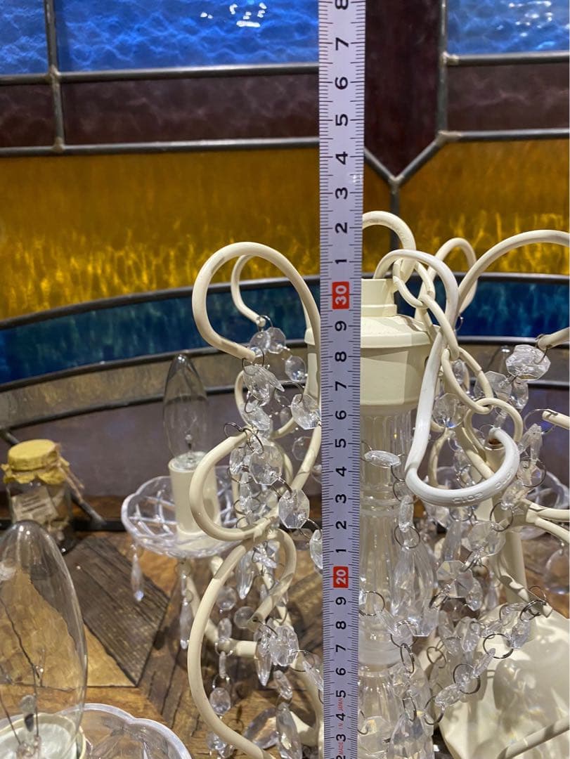 シャンデリア 天井照明 インテリア 姫系 ロココ調 白家具 アンティーク