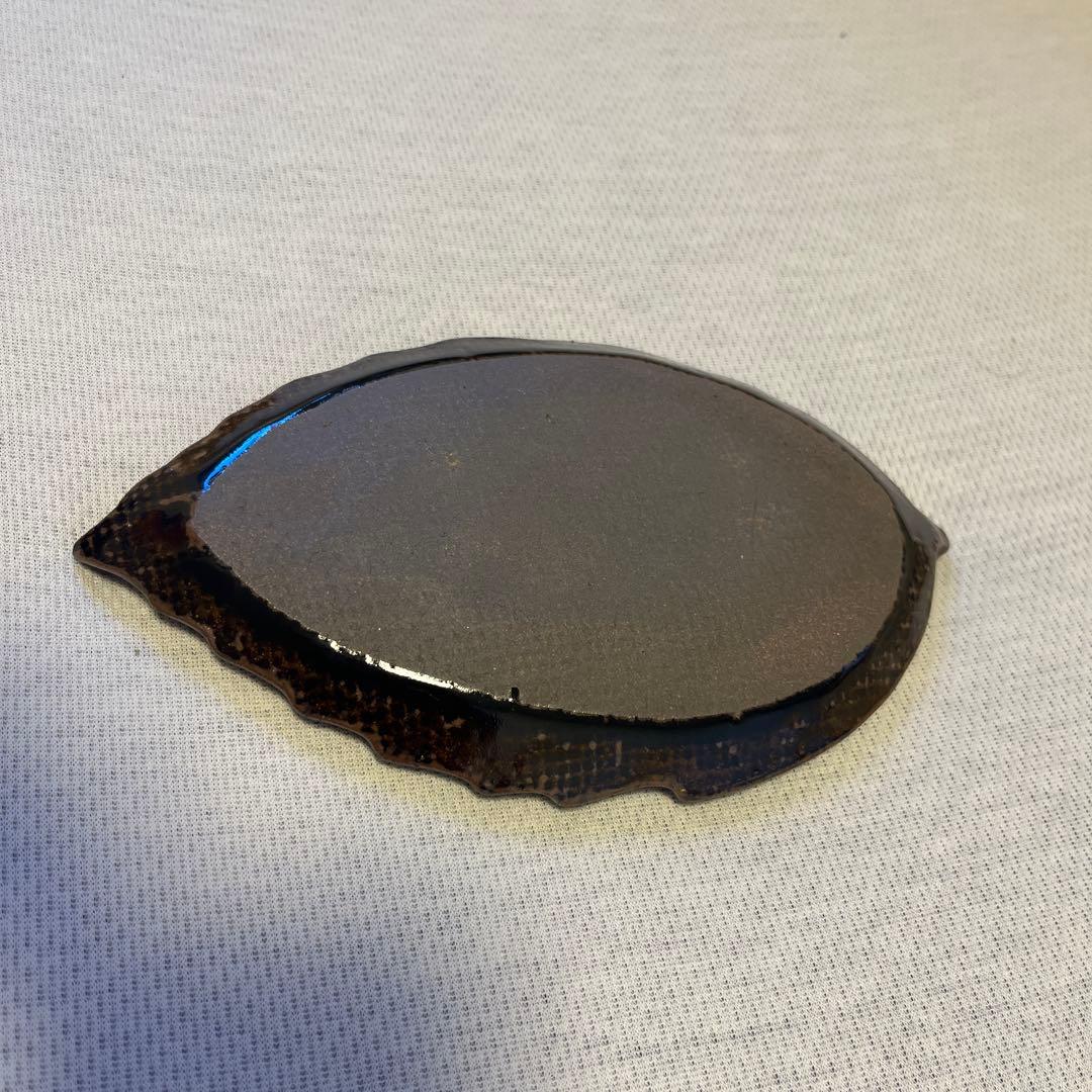 丹波立杭焼焼　木の葉皿　5枚