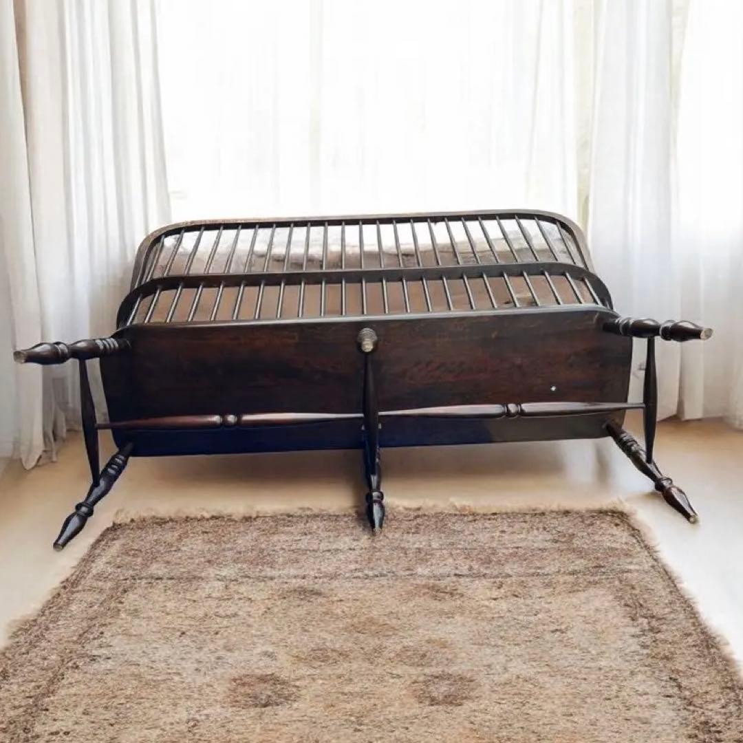 松本民芸家具 #513 長ウィンザーチェア 和モダン ベンチ 三人掛