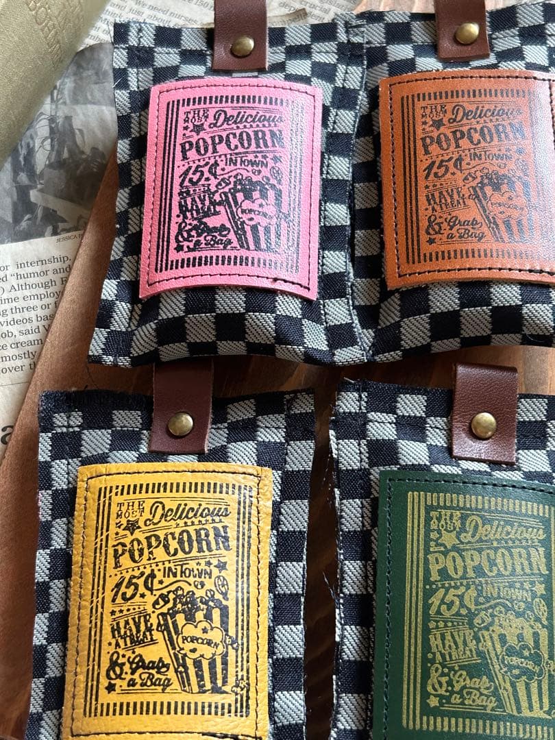 在庫SALE‼️ぷっくりクッションタグ　popcorn No.858