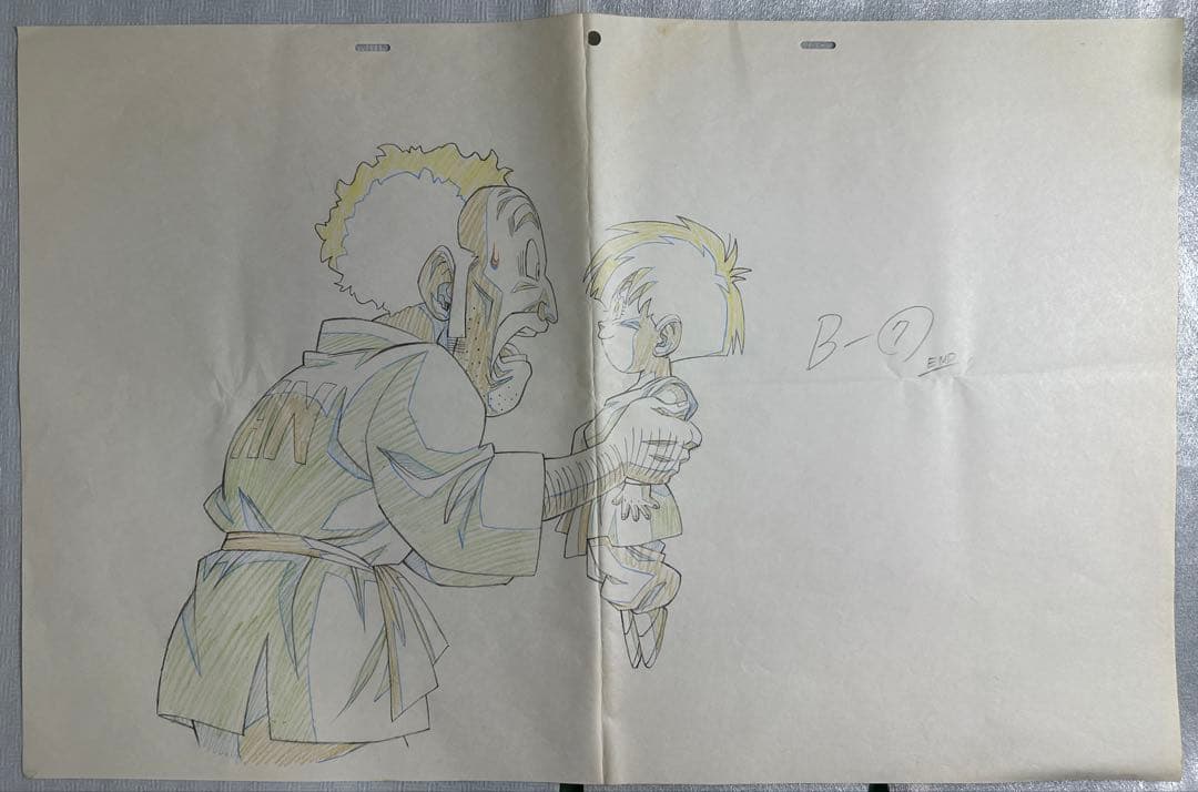 （2/26まで出品 ドラゴンボール　A3原画　ミスターサタン　パン