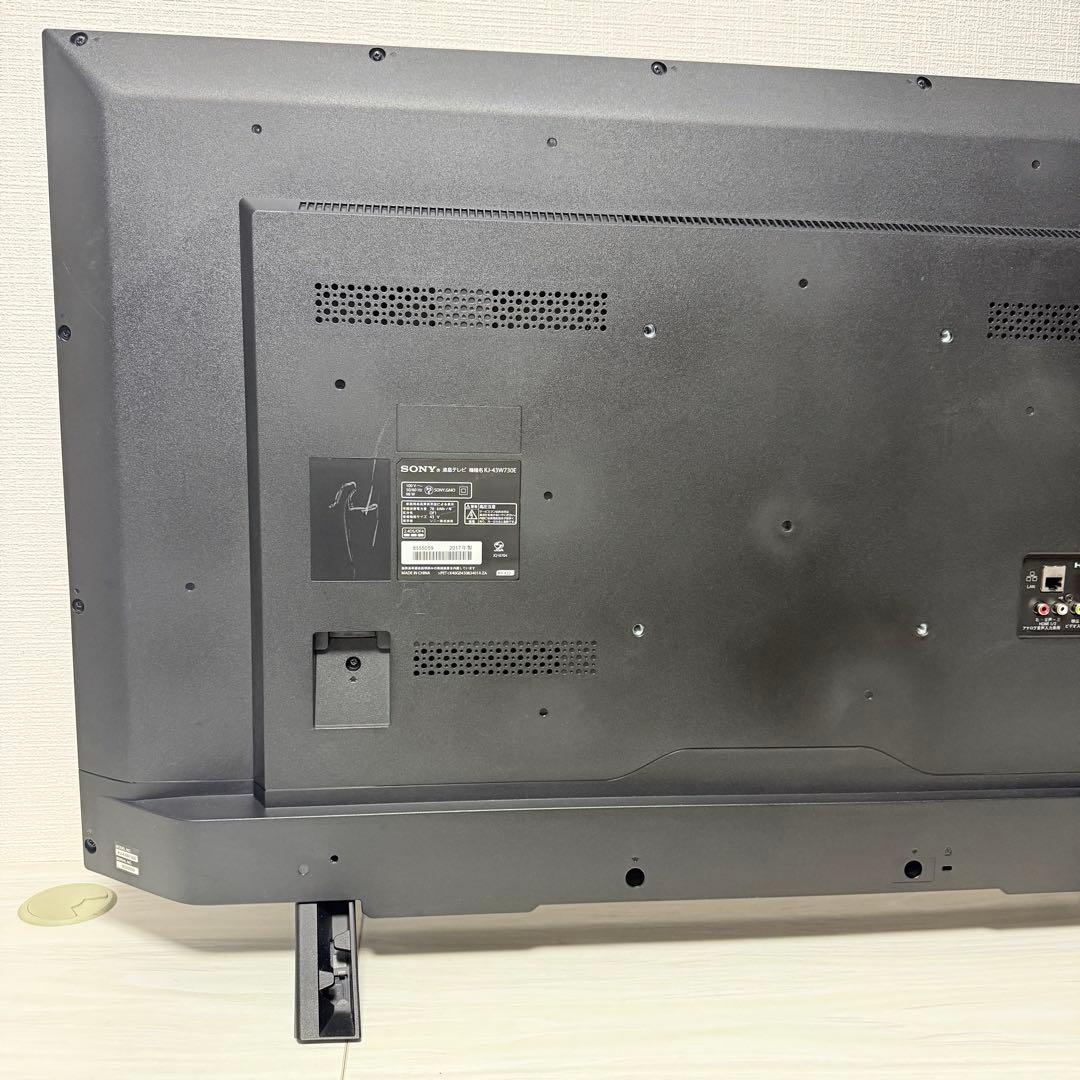 ネットフリックス可！SONY ソニー　テレビ　KJ-43W730E　17年製美品