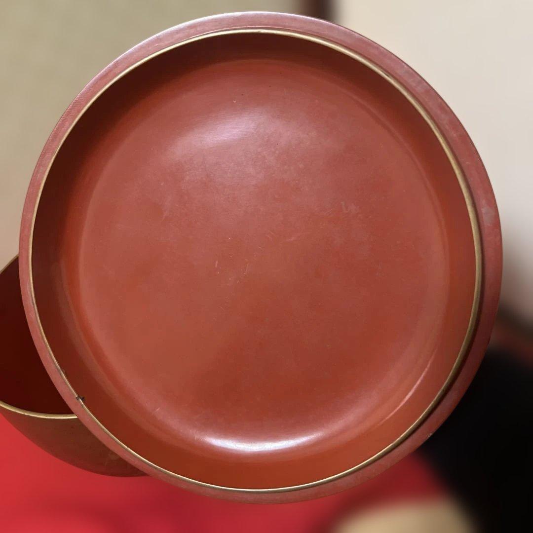 時代骨董品　古美術　梨子地蒔絵御菓子器