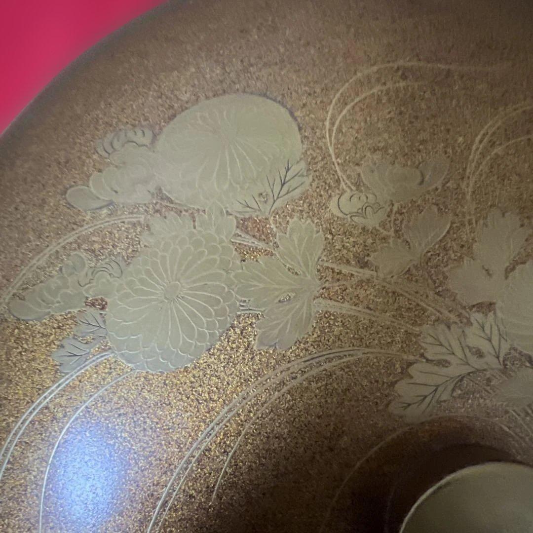 時代骨董品　古美術　梨子地蒔絵御菓子器