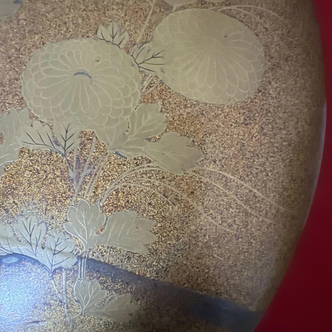 時代骨董品　古美術　梨子地蒔絵御菓子器