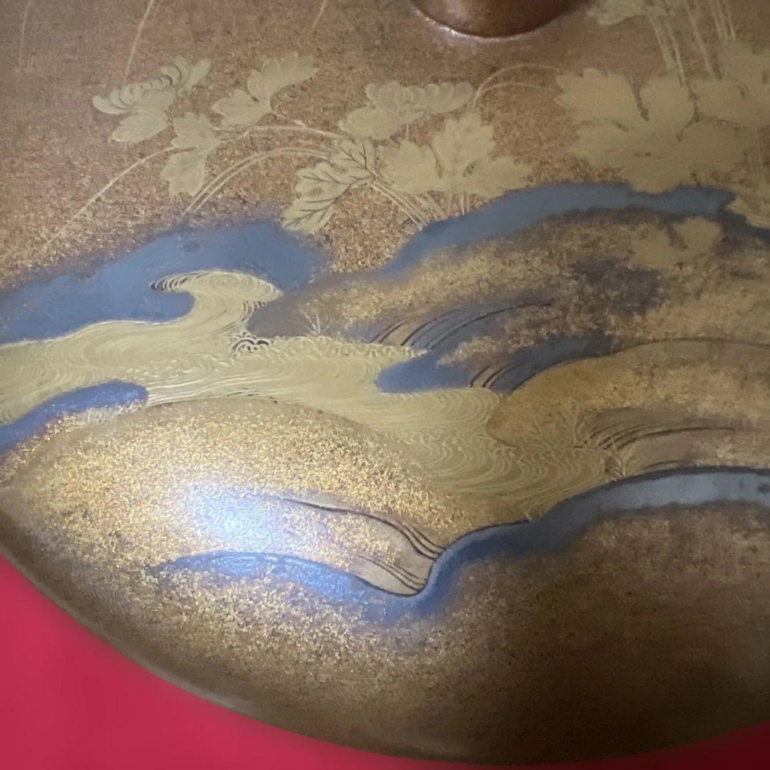 時代骨董品　古美術　梨子地蒔絵御菓子器