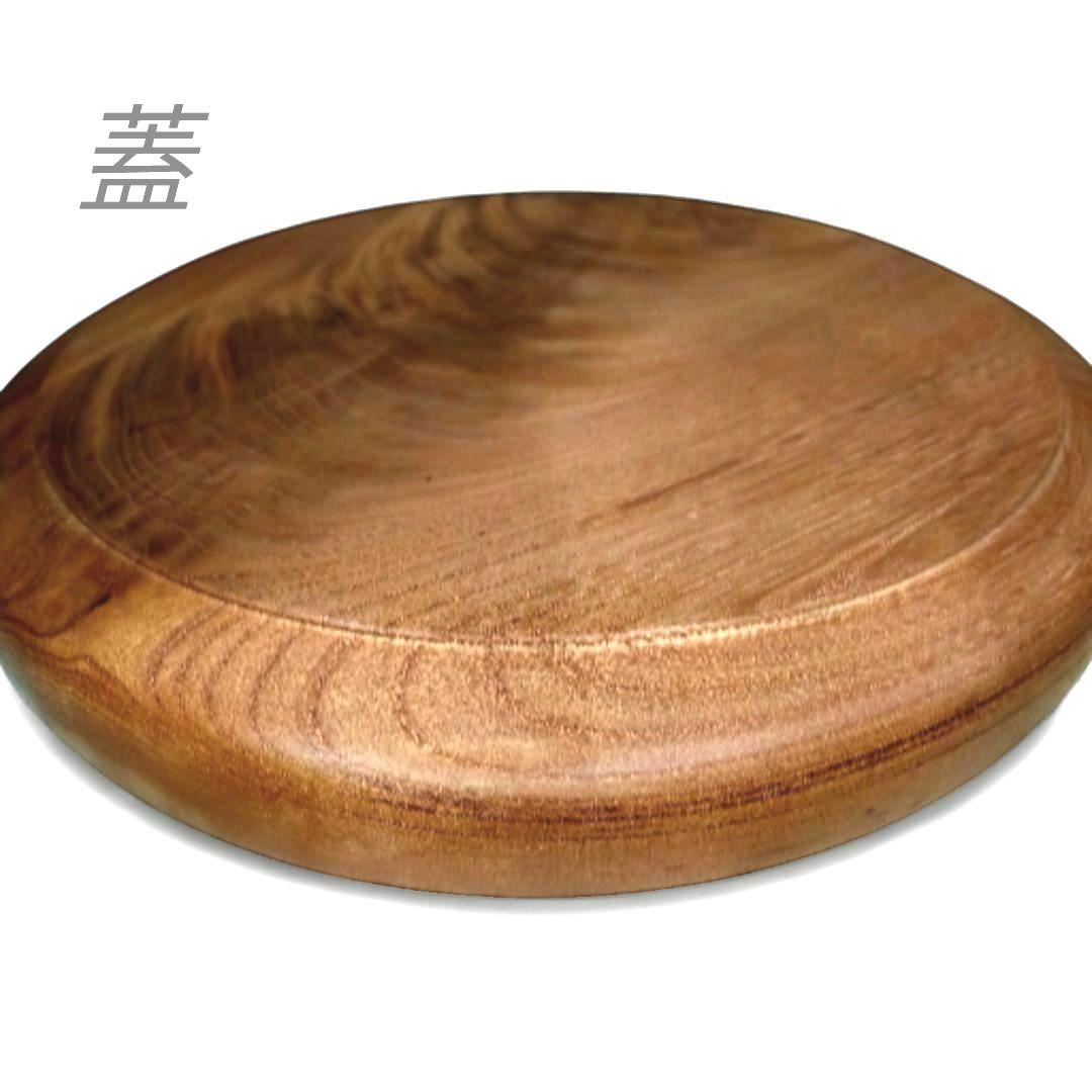 【未使用品】木目が美しい■木地茶櫃■