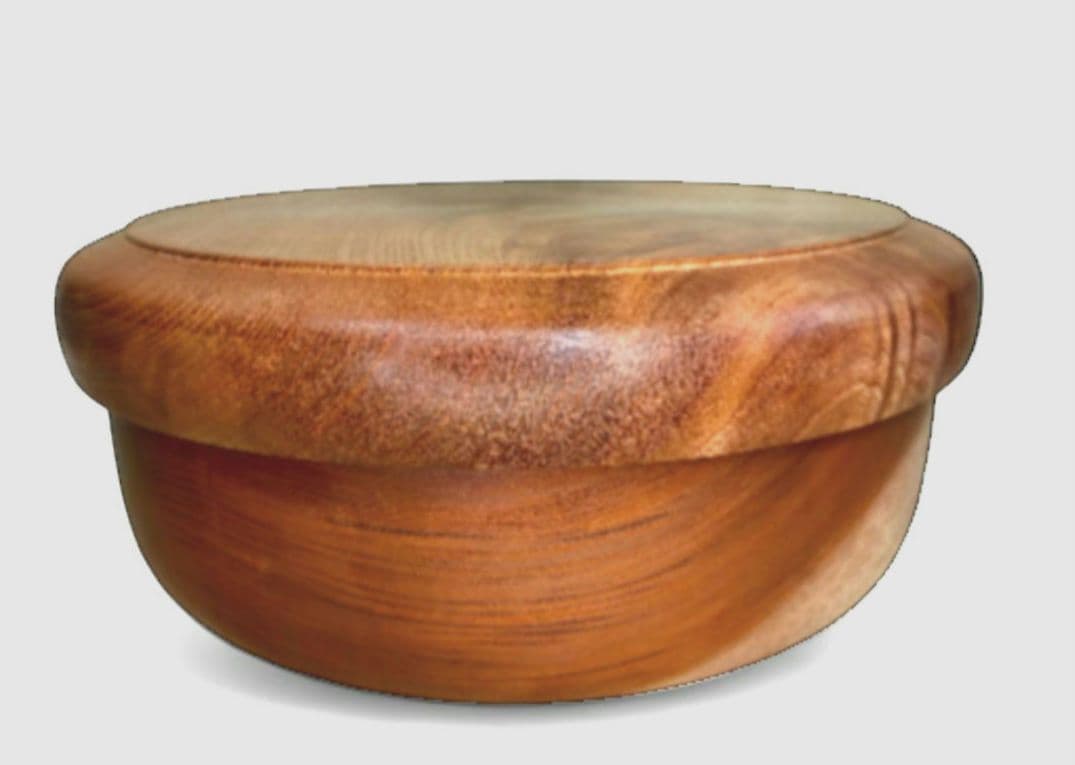 【未使用品】木目が美しい■木地茶櫃■