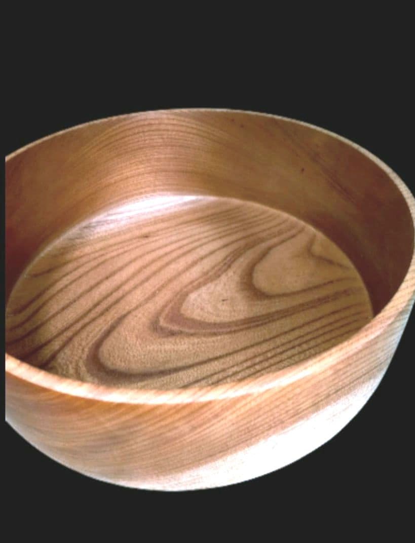 【未使用品】木目が美しい■木地茶櫃■