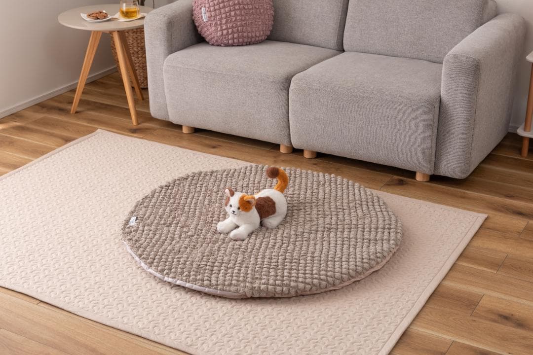 大きめ 冷感 入れる クッション マット ライトグレー GLK-203 N01