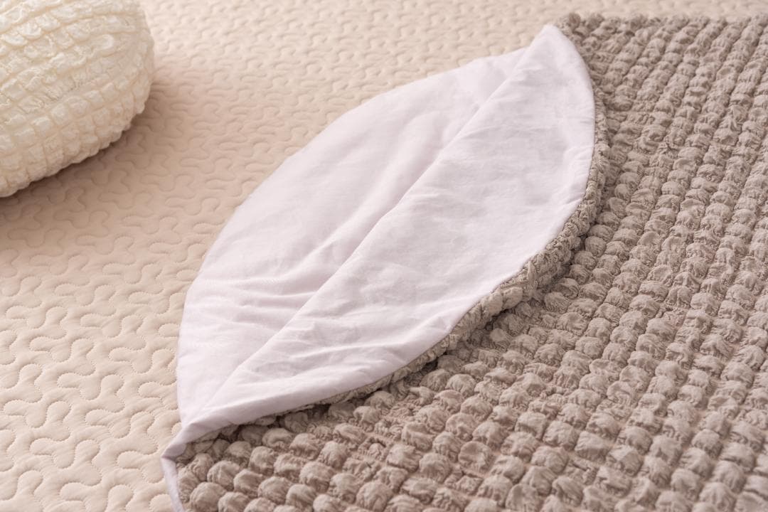 大きめ 冷感 入れる クッション マット ライトグレー GLK-203 N01